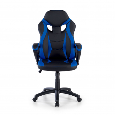 gamestoel blauw drift kunstleder vaste armleuningen 3