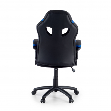 gamestoel blauw drift kunstleder vaste armleuningen 7
