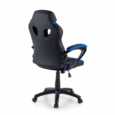 gamestoel blauw drift kunstleder vaste armleuningen 6