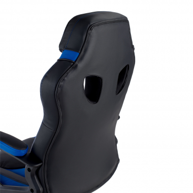 gamestoel blauw drift kunstleder vaste armleuningen 9