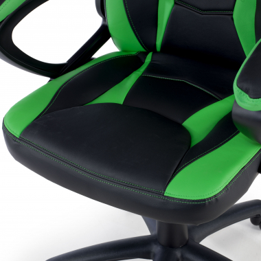 gamestoel groen drift kunstleder vaste armleuningen 8