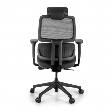 ergonomische bureaustoel zwart bjorg netstof mesh 3d verstelbare armleuningen lumbale steun hoofdsteun 7
