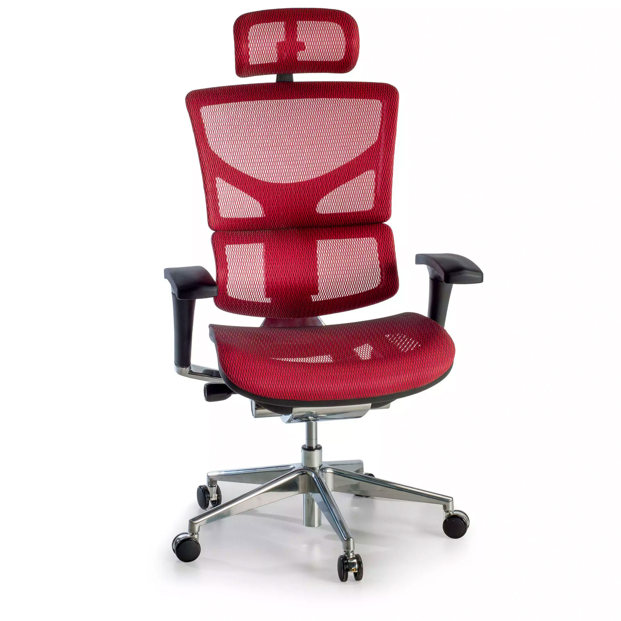 Ergonomische bureaustoel Next2, premium model, met hoofdsteun