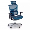 Ergonomische bureaustoel Next1, premium model, luxueus, met hoofdsteun