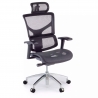 Ergonomische bureaustoel Next1, premium model, luxueus, met hoofdsteun