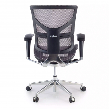 ergonomische bureaustoel grijs next2 zonder hoofdsteun netstof mesh 4d verstelbare armleuningen dubbele lumbale steun 5