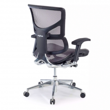 ergonomische bureaustoel grijs next2 zonder hoofdsteun netstof mesh 4d verstelbare armleuningen dubbele lumbale steun 7