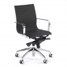 Design Bureaustoel Brenton, stalen frame, met lage rugleuning