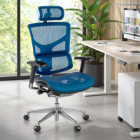 Ergonomische bureaustoel Next2, premium model, met hoofdsteun