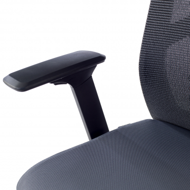 ergonomische bureaustoel grijs quick netstof mesh 3d verstelbare armleuningen lumbale steun hoofdsteun 9