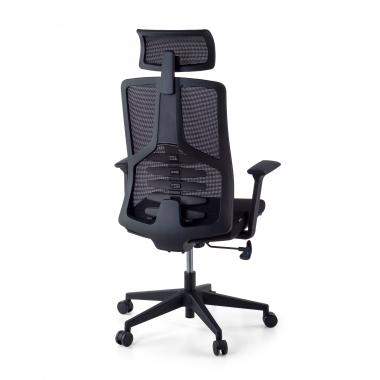 ergonomische bureaustoel zwart quick netstof mesh 3d verstelbare armleuningen lumbale steun hoofdsteun 8