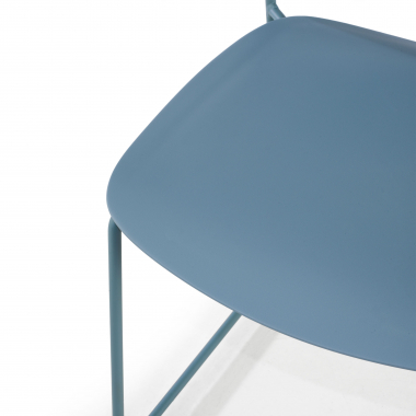 vergaderstoel blauw zonder armen kunststof zonder armleuningen 5