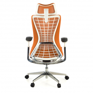 ergonomische bureaustoel oranje miller netstof mesh 3d verstelbare armleuningen 6