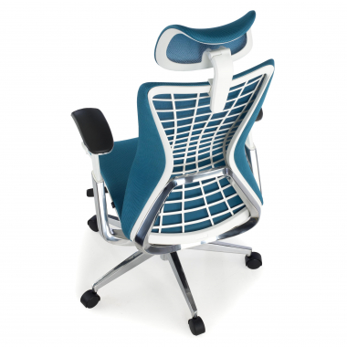 ergonomische bureaustoel blauw miller netstof mesh 3d verstelbare armleuningen 7