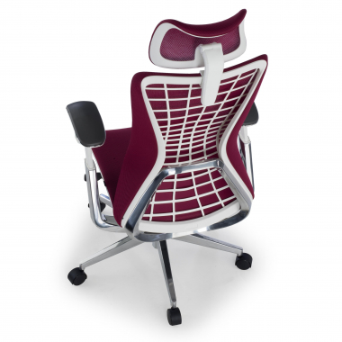 ergonomische bureaustoel rood miller netstof mesh 3d verstelbare armleuningen 7