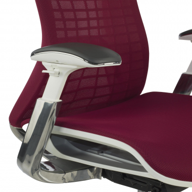ergonomische bureaustoel rood miller netstof mesh 3d verstelbare armleuningen 8