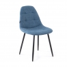 Scandinavische stoel Zafir, extra gevoerd, metalen frame