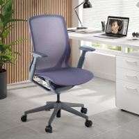 Design bureaustoel Kinet, ergonomische verstelbare rugleuning