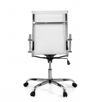 Design bureaustoel Spirit, stalen frame, hoge rugsteun, mesh