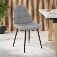 Scandinavische stoel Zafir, extra gevoerd, metalen frame