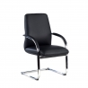 Vergaderstoel Prestige, sledeframe, leer