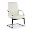 Vergaderstoel Prestige, sledeframe, leer
