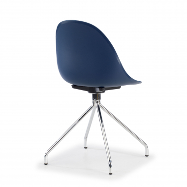 kuipstoel blauw basis piramide kunststof zonder armleuningen 6