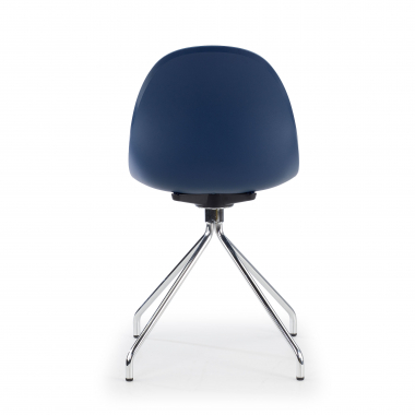 kuipstoel blauw basis piramide kunststof zonder armleuningen 7