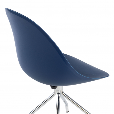 kuipstoel blauw basis piramide kunststof zonder armleuningen 9
