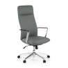 Luxe bureaustoel Belfast, aluminium armleuningen, kunstleer