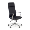Luxe bureaustoel Belfast, aluminium armleuningen, kunstleer