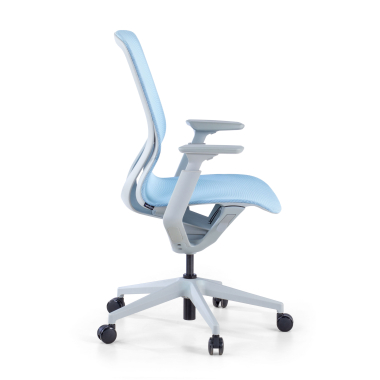 design bureaustoel wit blauw kinet netstof mesh 3d verstelbare armleuningen 4