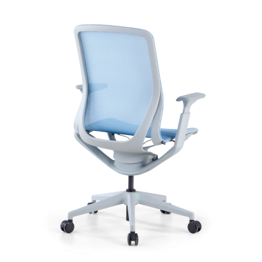 design bureaustoel wit blauw kinet netstof mesh 3d verstelbare armleuningen 6