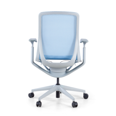 design bureaustoel wit blauw kinet netstof mesh 3d verstelbare armleuningen 7
