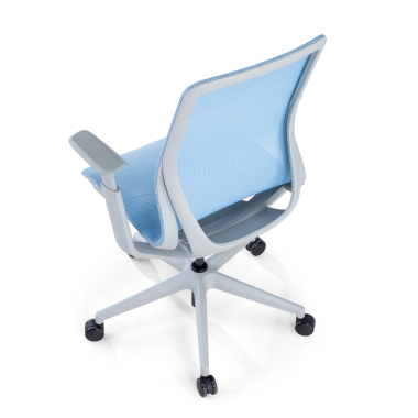 design bureaustoel wit blauw kinet netstof mesh 3d verstelbare armleuningen 8