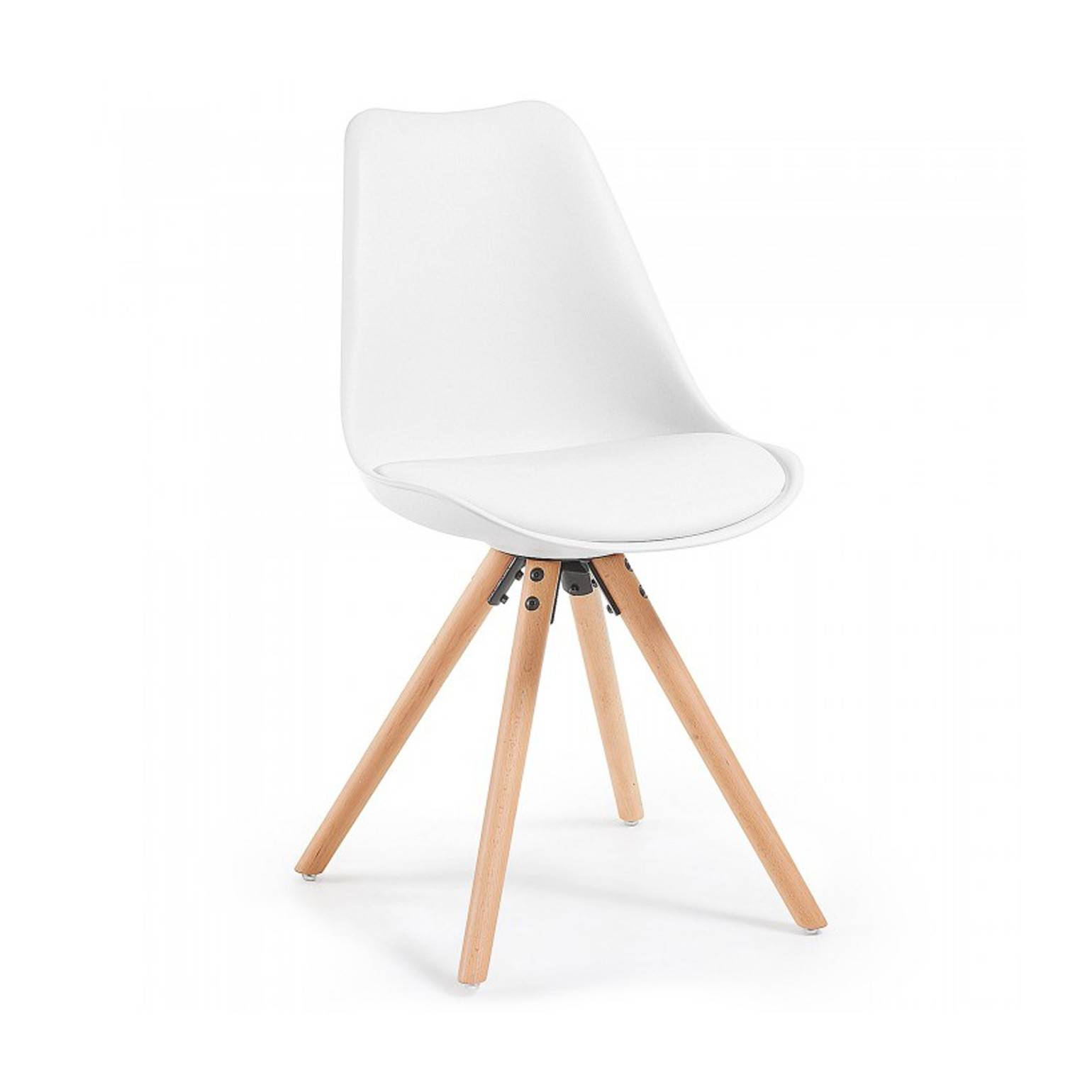 Scandinavische stoel Norway, designstoel, houten poten