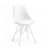 Scandinavische stoel Norway, designstoel, metalen frame
