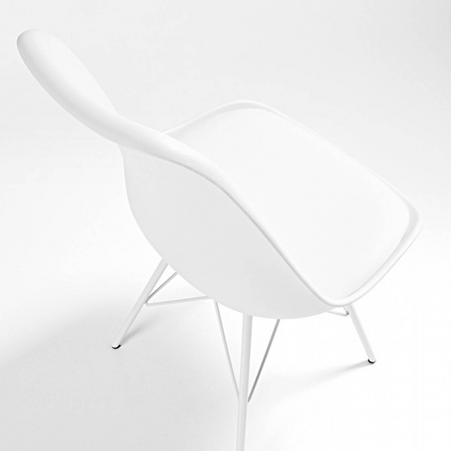 Scandinavische stoel Norway, design, metalen poten