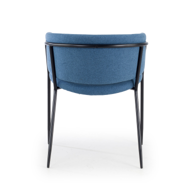 vergaderstoel blauw margot stof vaste armleuningen 6