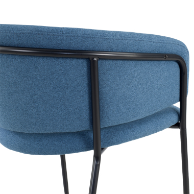 vergaderstoel blauw margot stof vaste armleuningen 9