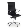 Design bureaustoel Cagliari, met lage rugleuning, leer