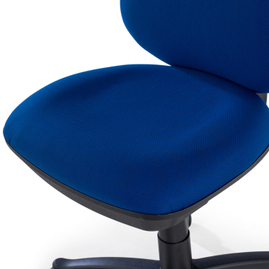 bureaustoel blauw zonder armen stof zonder armleuningen 10