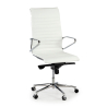 Design bureaustoel Cagliari, met hoge rugleuning, leer