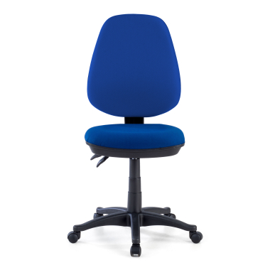 bureaustoel blauw zonder armen stof zonder armleuningen 3