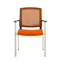 Vergaderstoel Adam, comfortabel en stevig, metalen frame