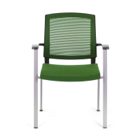 Vergaderstoel Adam, comfortabel en stevig, metalen frame
