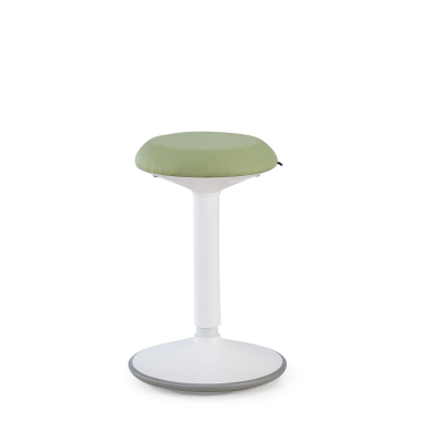 ergonomische kruk wit groen activepro stof zonder armleuningen 4