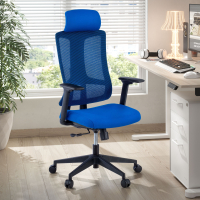 Ergonomische bureaustoel Team2, met hoofdsteun, voor intensief en langdurig gebruik