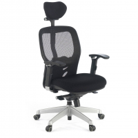 Bureaustoel voor thuiswerken Hazuki Plus, met hoofdsteun, 3D armleuningen 210750 - (Outlet)