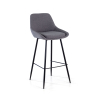 Gestoffeerde Kruk Giselle, Ergonomisch en Zwart Frame